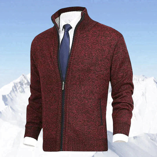 Herren Strickjacke mit Reißverschluss für Winter