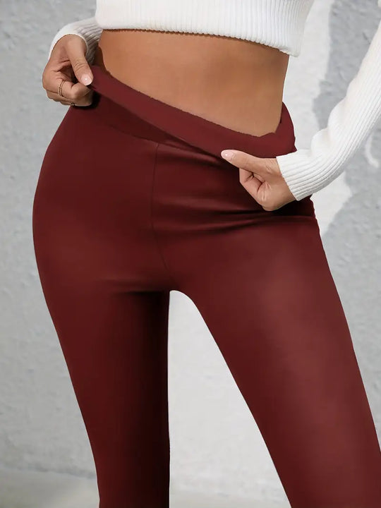 Damen Leggings Winter | Knöchellang mit Weichem Innenfutter