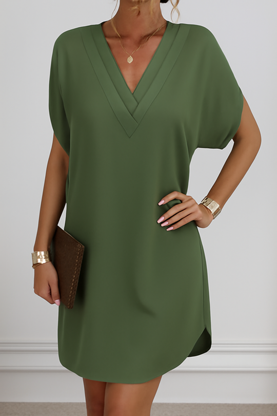 Damen Elegantes Kleid mit geschlitzten Ärmeln | Mini