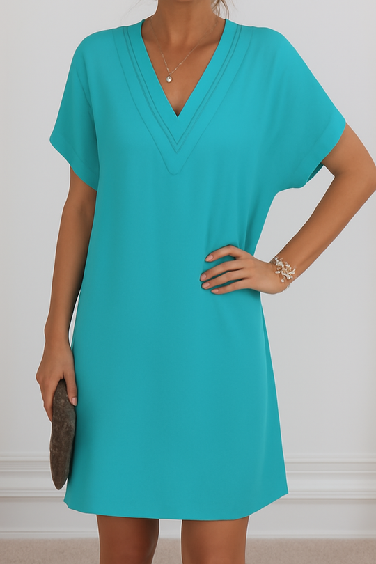 Damen Elegantes Kleid mit geschlitzten Ärmeln | Mini