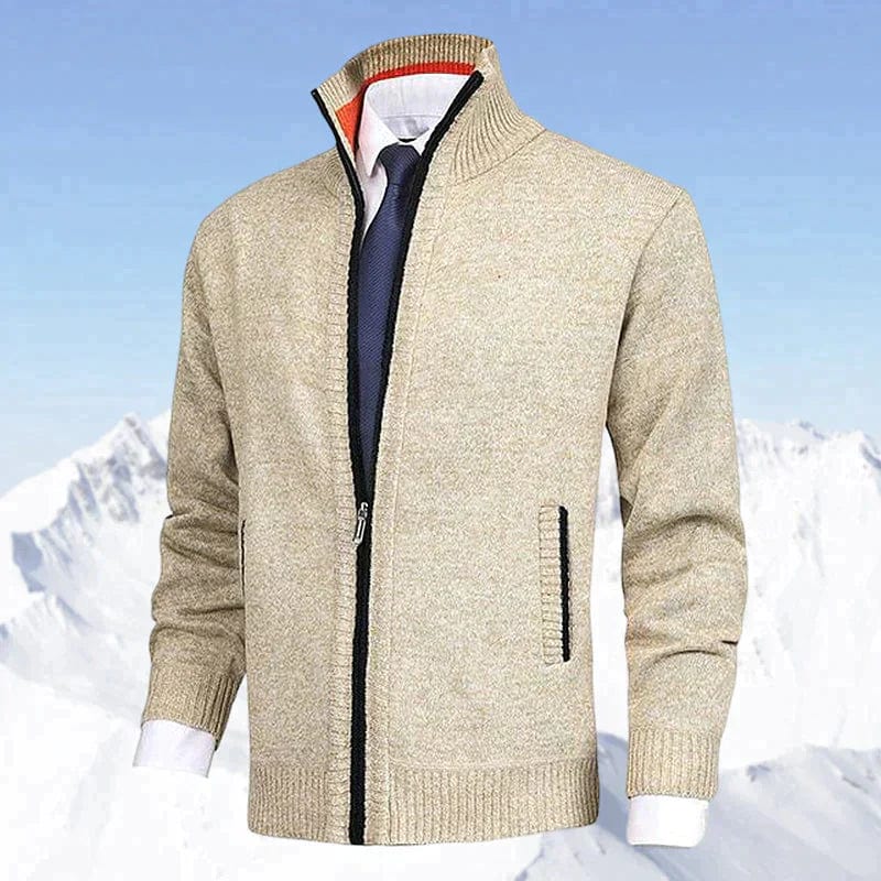 Herren Strickjacke mit Reißverschluss für Winter
