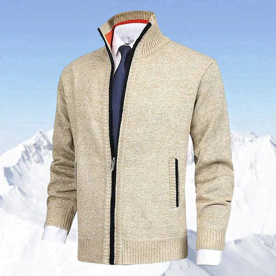 Herren Strickjacke mit Reißverschluss für Winter