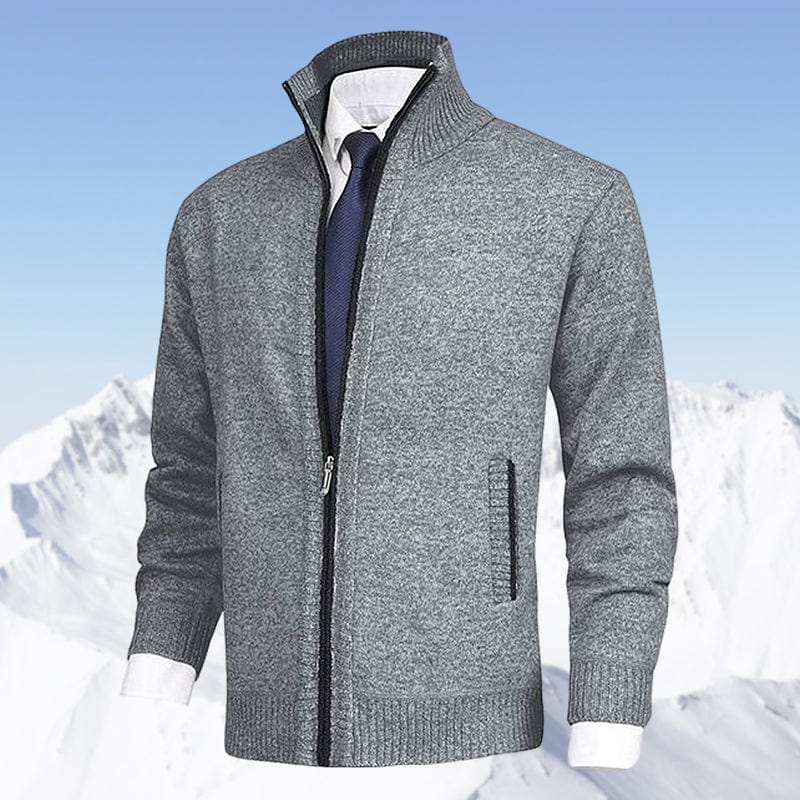 Herren Strickjacke mit Reißverschluss für Winter