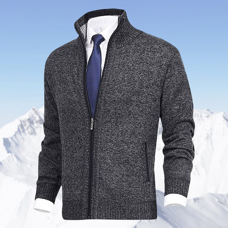 Herren Strickjacke mit Reißverschluss für Winter