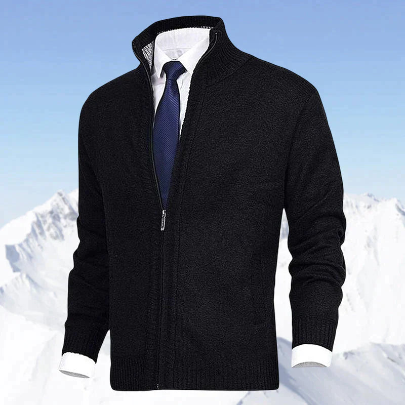 Herren Strickjacke mit Reißverschluss für Winter