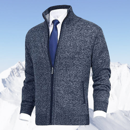 Herren Strickjacke mit Reißverschluss für Winter