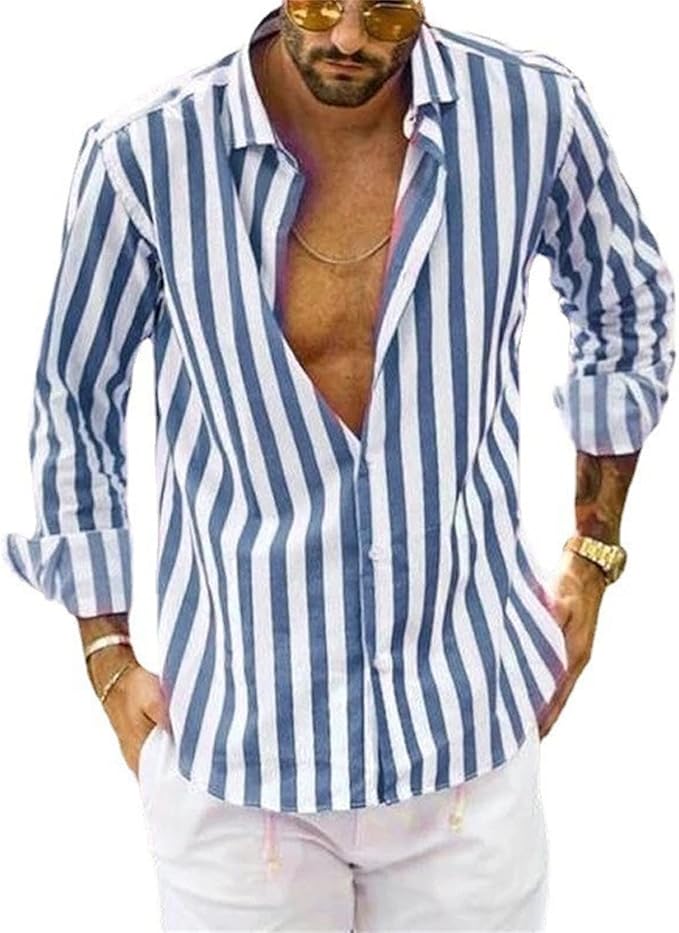 Herren Button-Down-Hemd | Gestreift