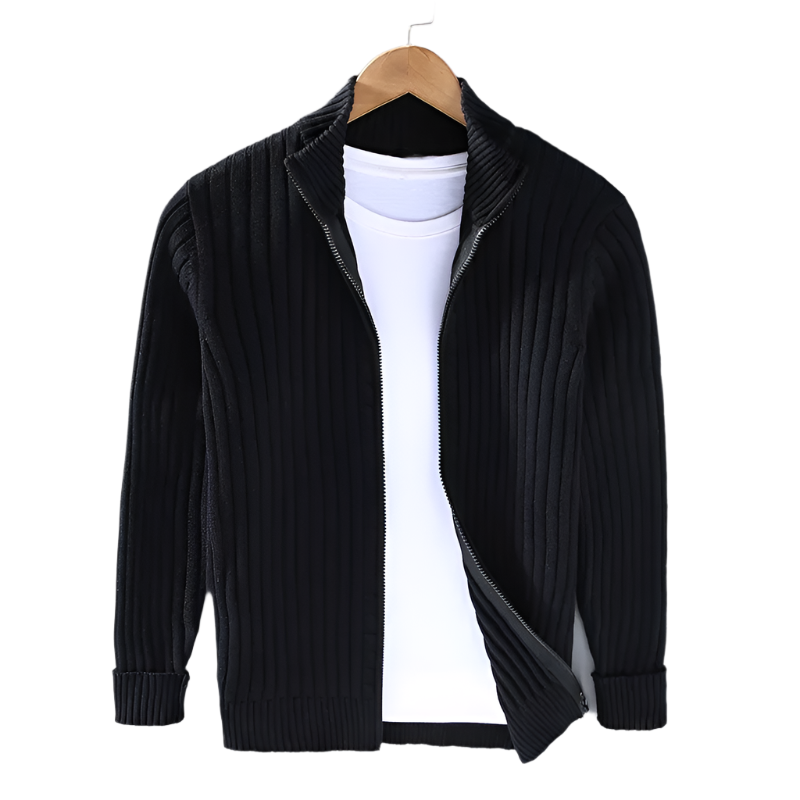 Herren Strickjacke Gerippt | Lässig