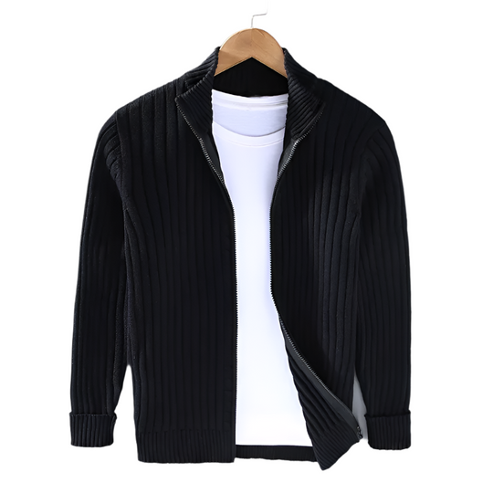 Herren Strickjacke Gerippt | Lässig