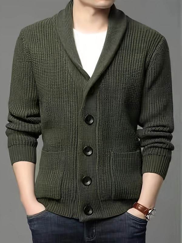 Herren Strickjacke mit Knöpfen | Gestrickt