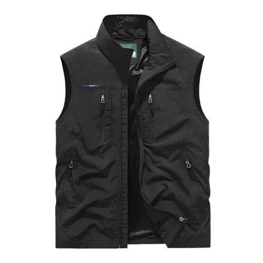 Weste mit Reißverschluss für Herren | Ärmelloser Bodywarmer für Reisen