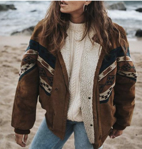 Anspruchsvolle Boho-Winterjacke