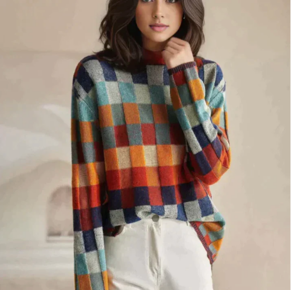 Pullover für Damen | Schachbrettmuster