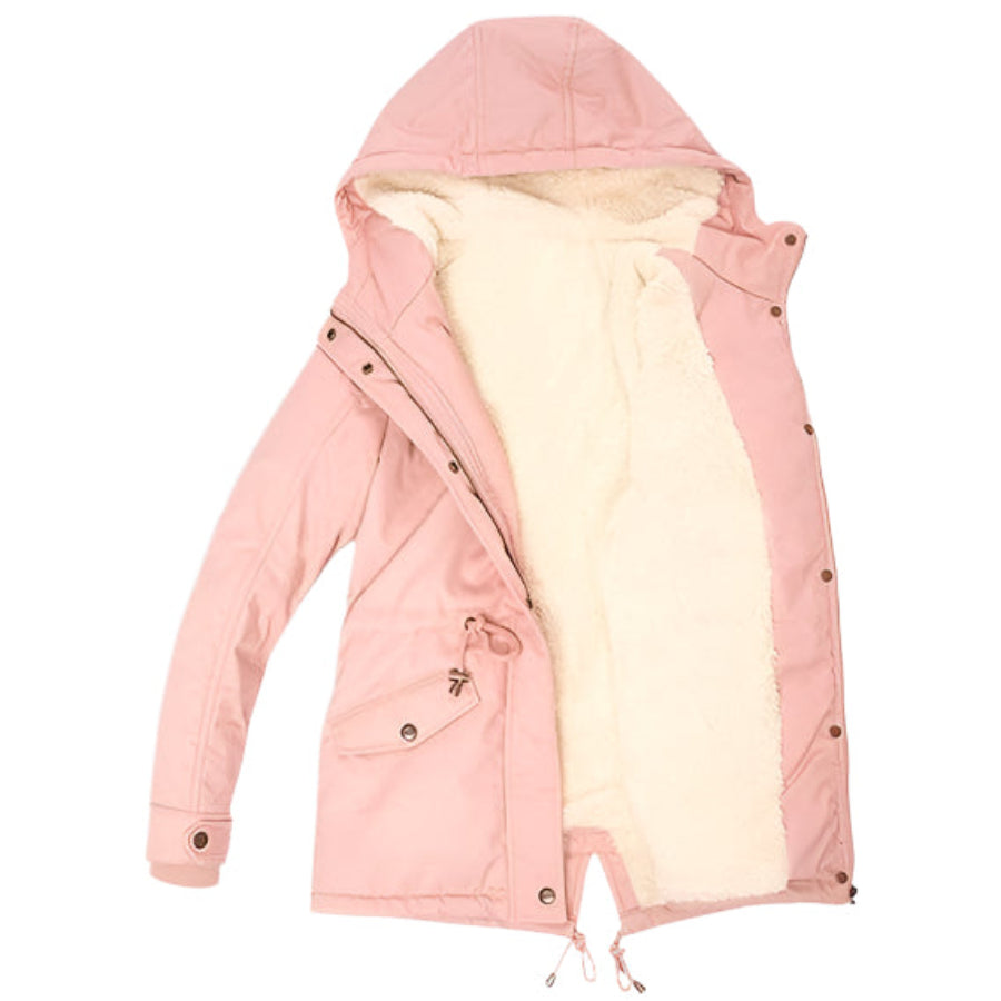 Gepolsterte Parka-Jacke für Damen | Kapuze