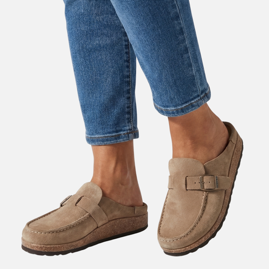 Gepolsterte Clogs mit verstellbarer Schnalle für Frauen