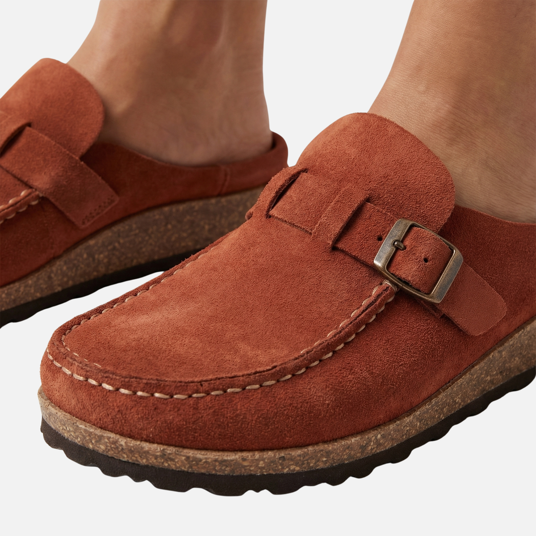 Gepolsterte Clogs mit verstellbarer Schnalle für Frauen