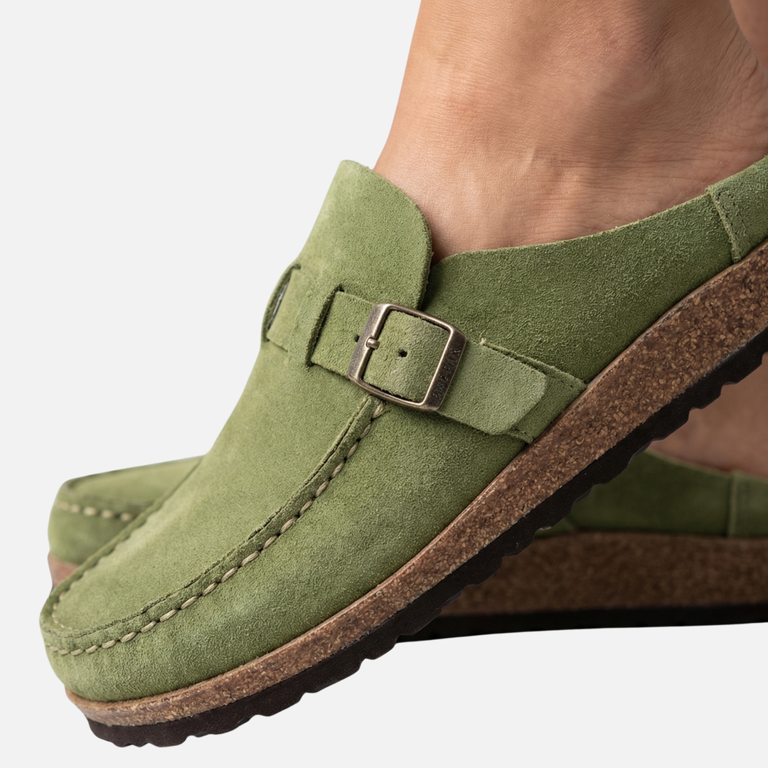 Gepolsterte Clogs mit verstellbarer Schnalle für Frauen