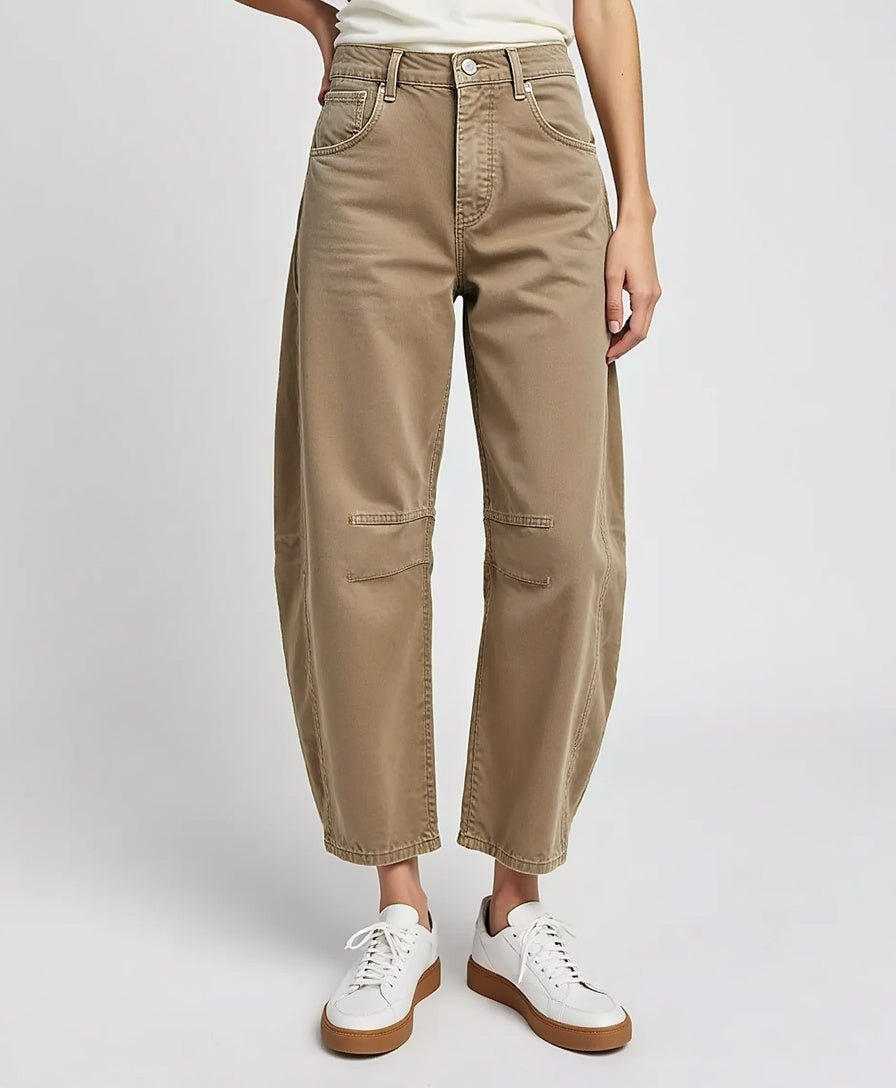 High-Waist Wide-Leg Jeans – Locker geschnittene Damen-Denim