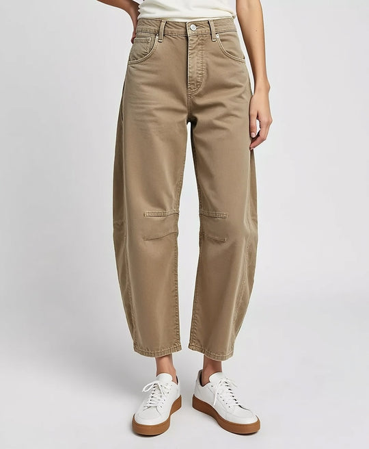 High-Waist Wide-Leg Jeans – Locker geschnittene Damen-Denim