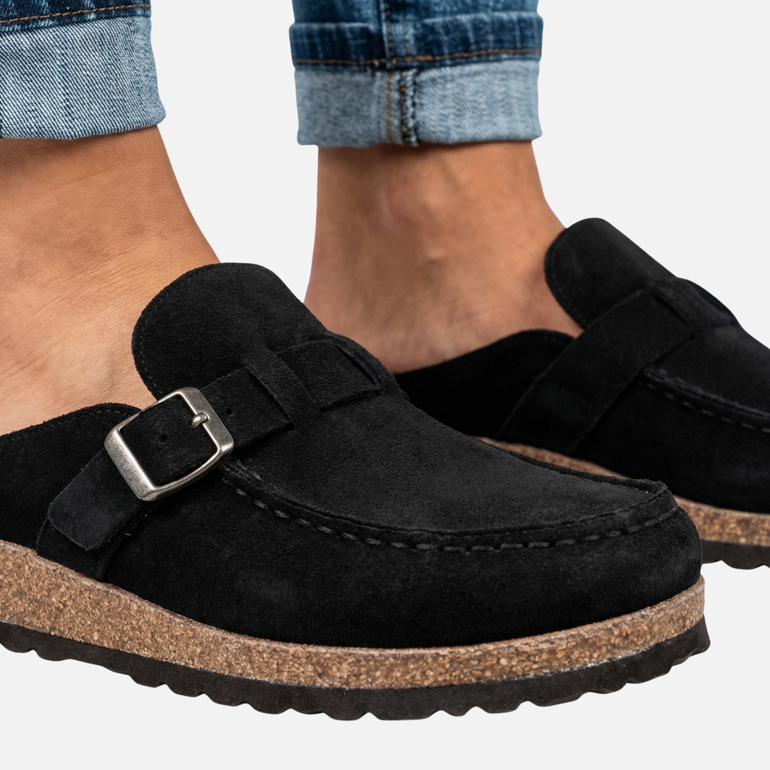 Gepolsterte Clogs mit verstellbarer Schnalle für Frauen