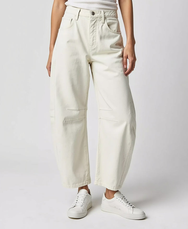 High-Waist Wide-Leg Jeans – Locker geschnittene Damen-Denim