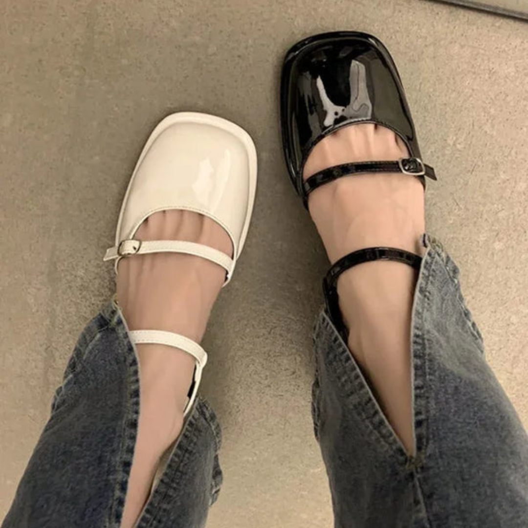 Blocksandalen für Damen | Quadratische Zehe