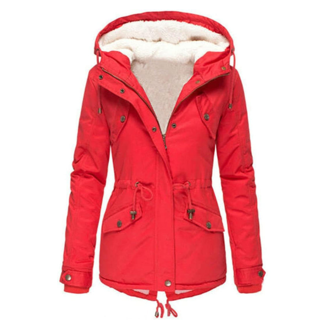 Gepolsterte Parka-Jacke für Damen | Kapuze