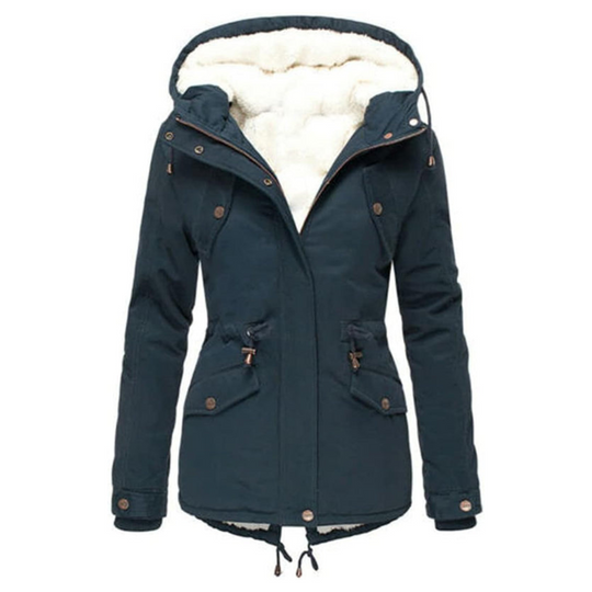 Gepolsterte Parka-Jacke für Damen | Kapuze