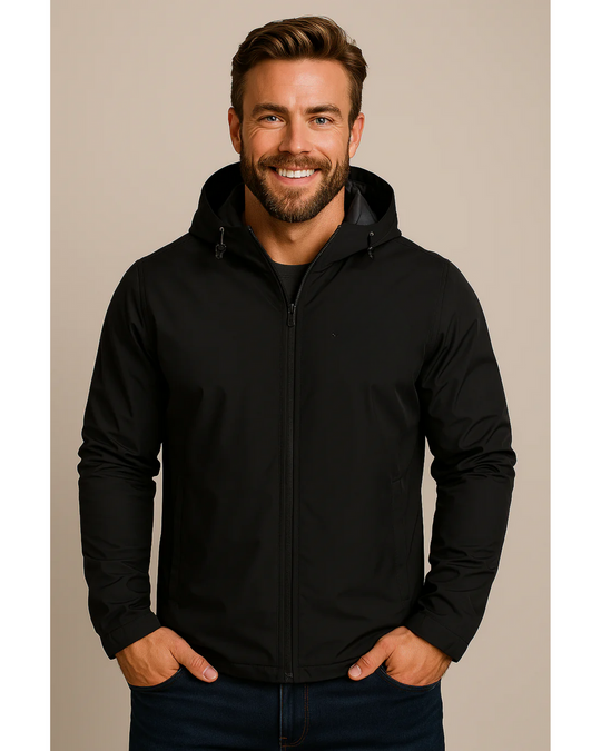 Herren Kapuzenjacke | Lässige Reißverschlussjacke für Herbst und Winter