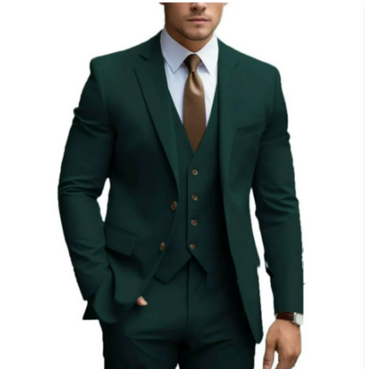 Three-Piece Wedding Guest Suit for Men | Two Buttons