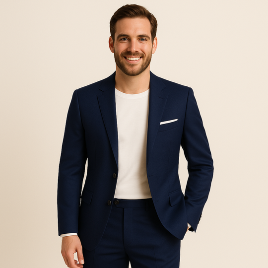 Zweiteiliger formeller Anzug für Herren | Klassisches Business- und Hochzeitsoutfit