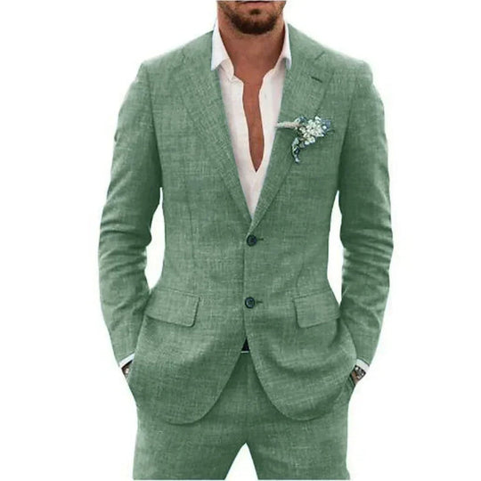 Herren Anzug Zweiteilig Set | Sakko und Hose für Hochzeitsgäste