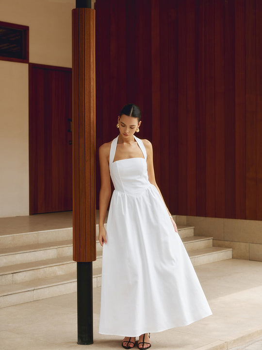 Damen A-Linien Kleid | Maxi