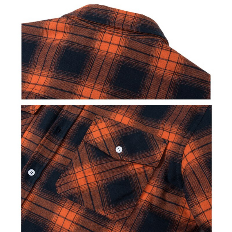 Herren Fleecegefütterte Karierte Jacke | Warme Winter Oberbekleidung