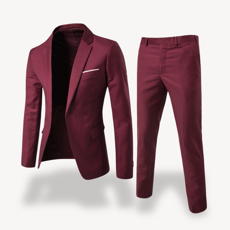 Zweiteiliger formeller Anzug für Herren | Klassisches Business- und Hochzeitsoutfit