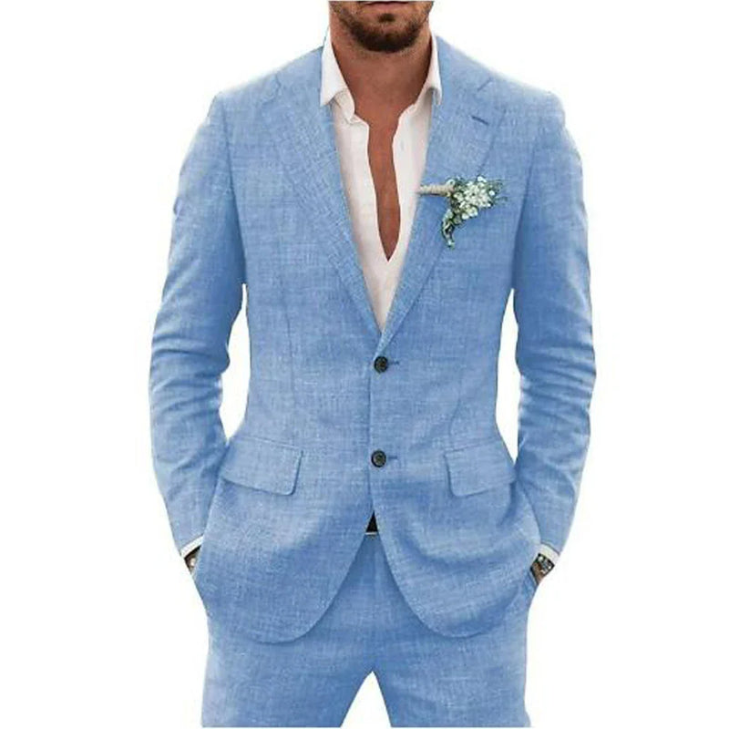 Herren Anzug Zweiteilig Set | Sakko und Hose für Hochzeitsgäste