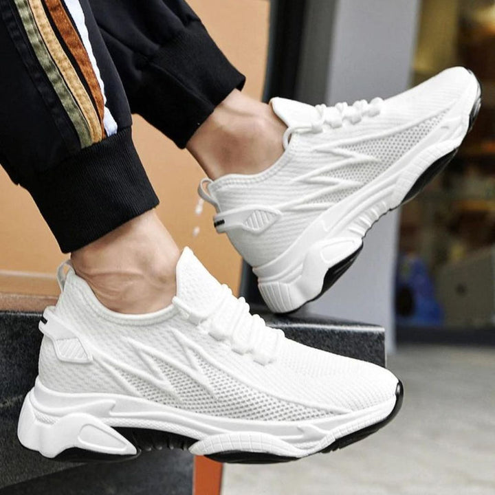 Męskie buty sportowe na podwyższonej podeszwie | casual