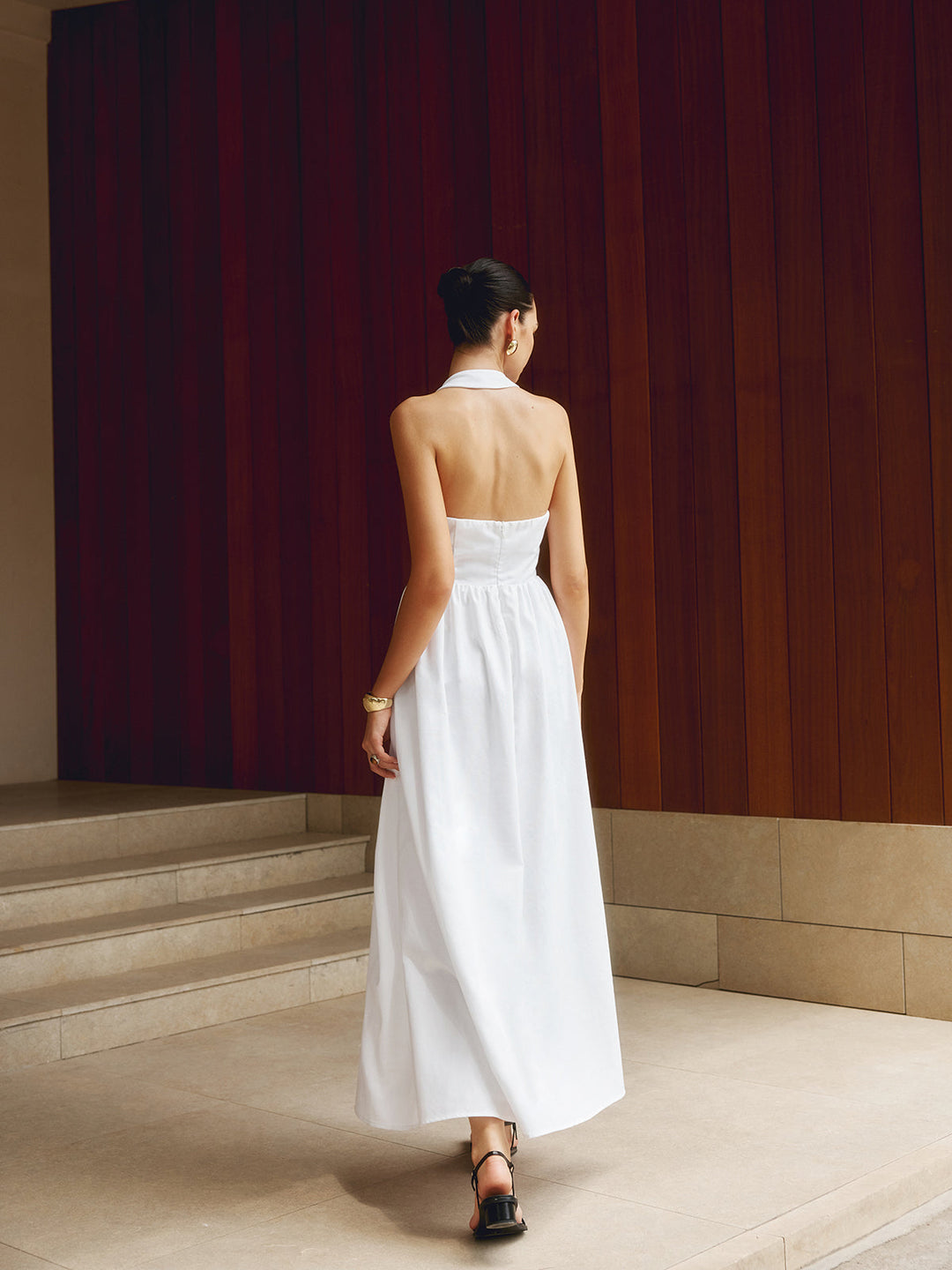 Damen A-Linien Kleid | Maxi