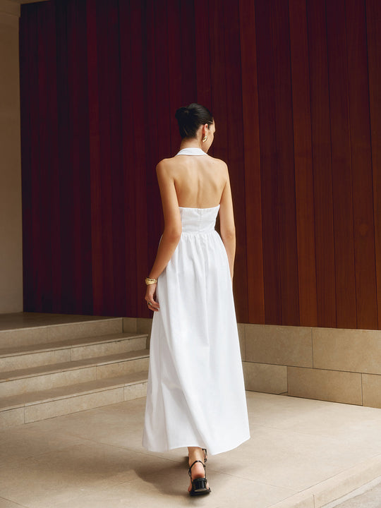Damen A-Linien Kleid | Maxi