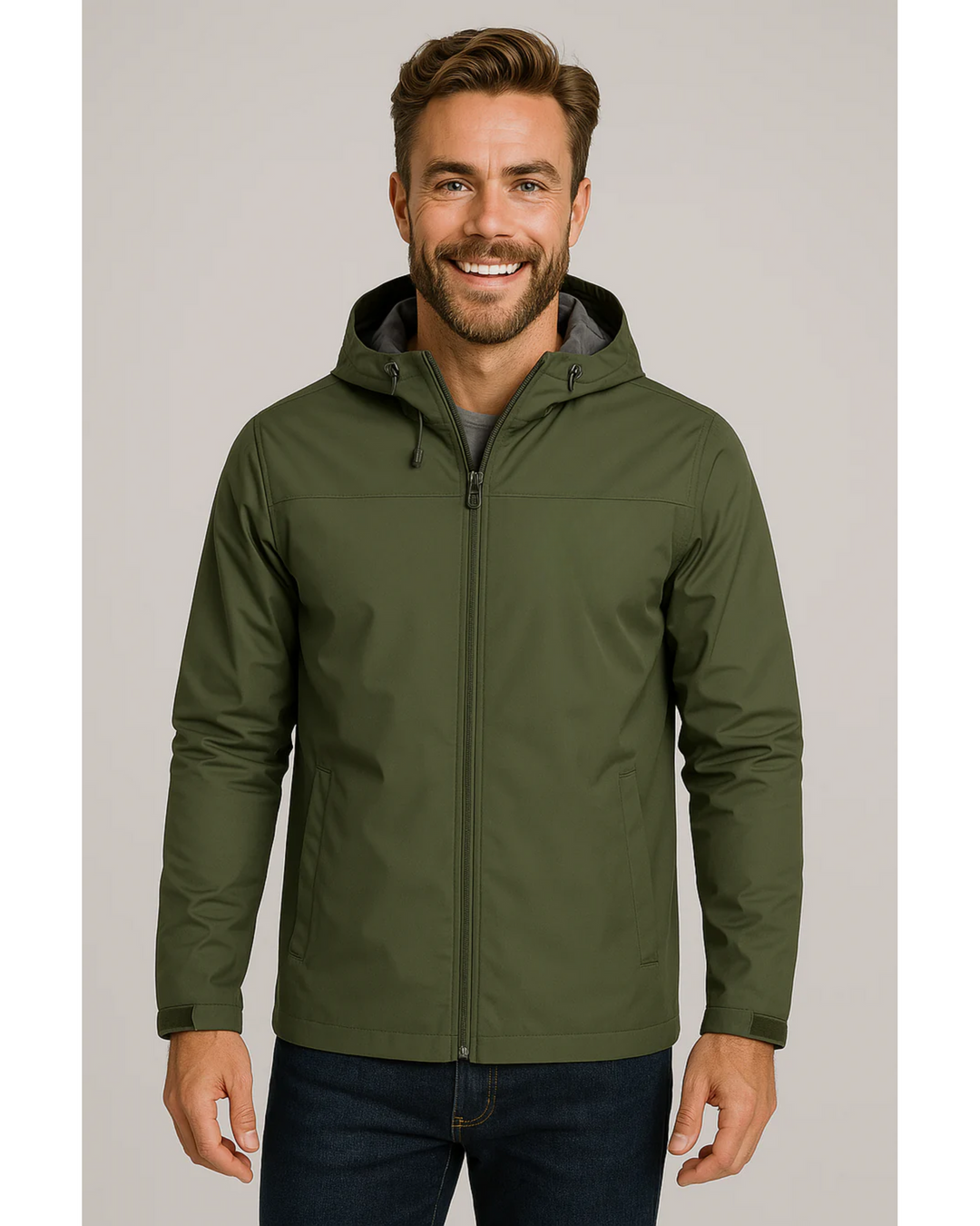 Herren Kapuzenjacke | Lässige Reißverschlussjacke für Herbst und Winter