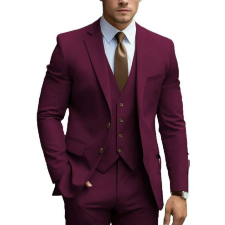 Three-Piece Wedding Guest Suit for Men | Two Buttons