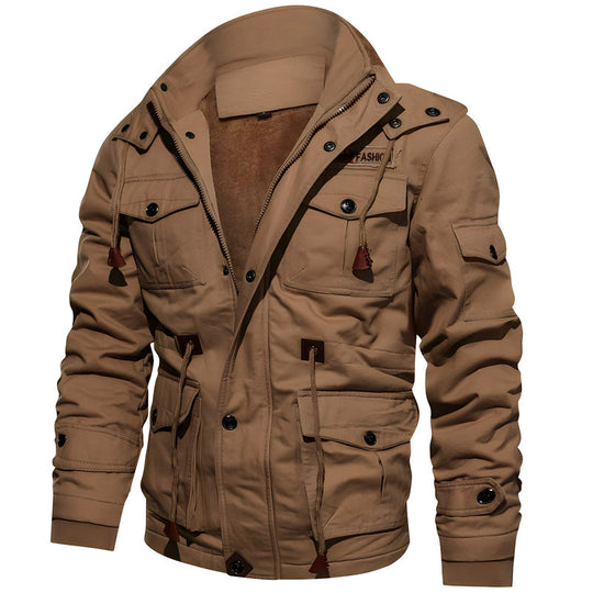 Herren Utility Jacke mit mehreren Taschen | Lässig Draußen