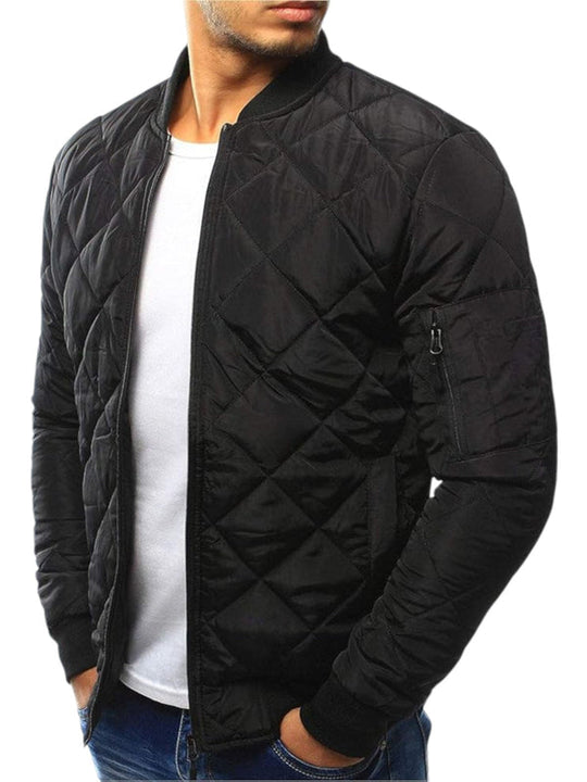 Herren Steppbomberjacke | Leichte gepolsterte Freizeitkleidung