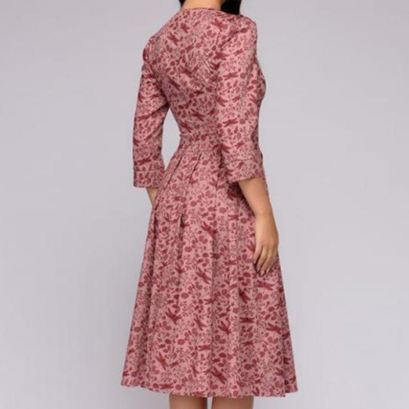 Klassisches A-Linien-Kleid | Midi für Damen