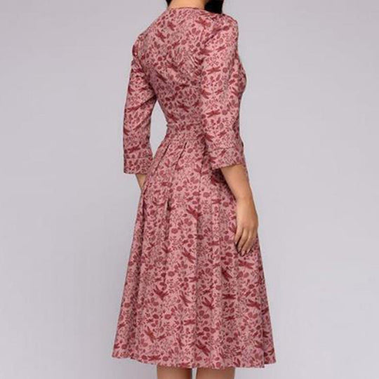 Klassisches A-Linien-Kleid | Midi für Damen