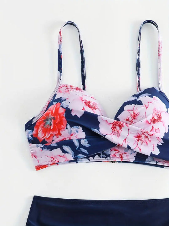 Tropischer Druck Bikini | Zweiteiler für Damen