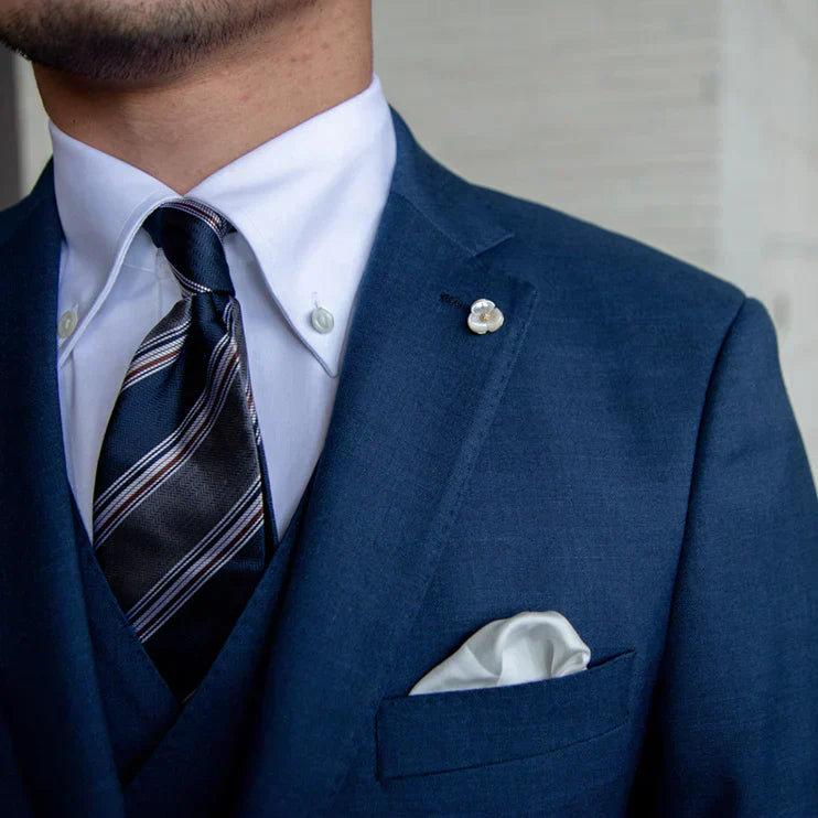 Herren Schlanke Passform Dreiteiliger Anzug | Business- und Hochzeitsoutfit