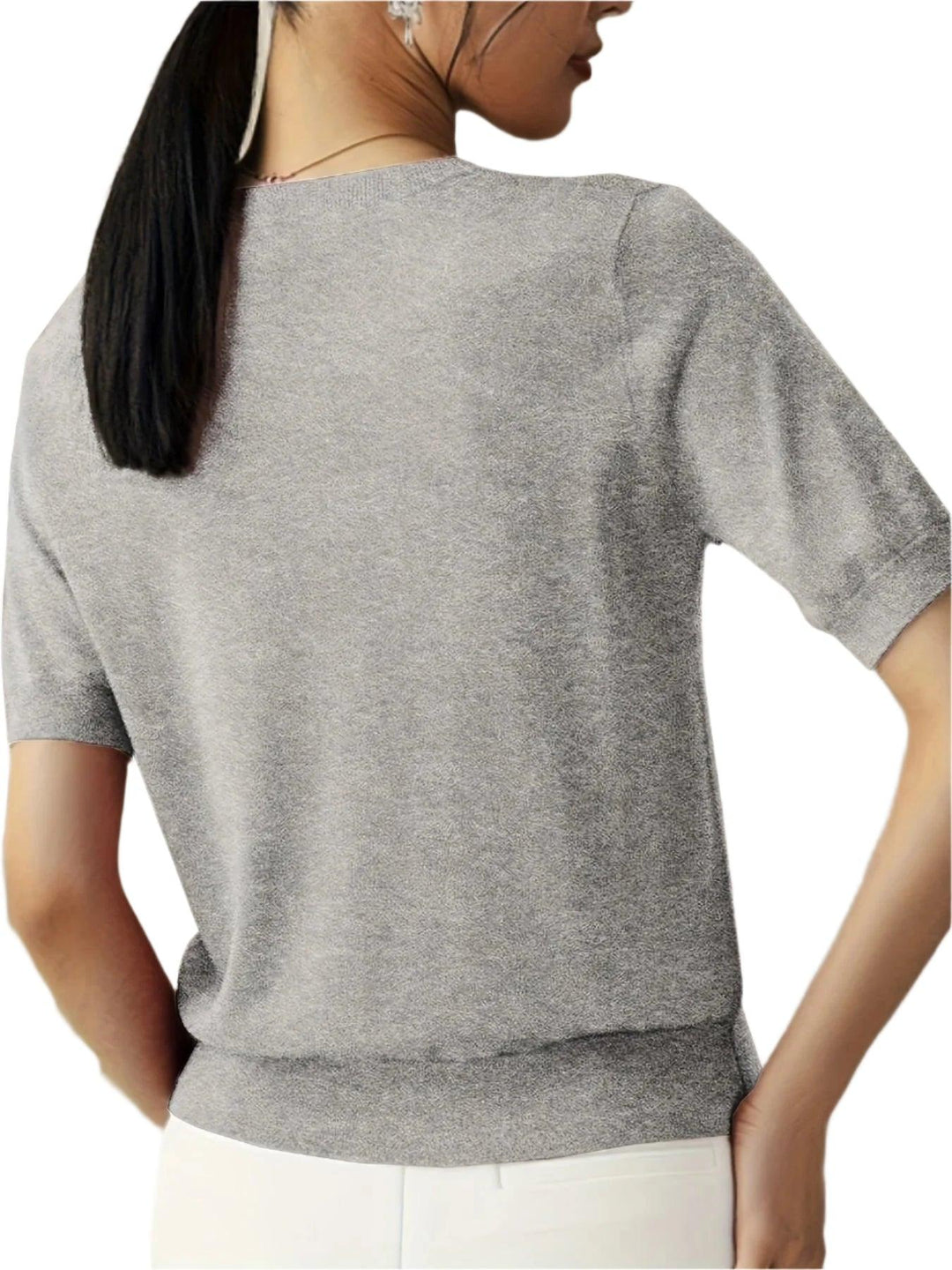 Damen Bequemes Grundlegend-Hemd | Gestrickt