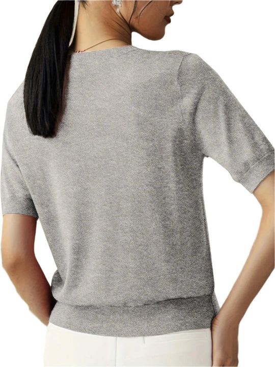 Damen Bequemes Grundlegend-Hemd | Gestrickt