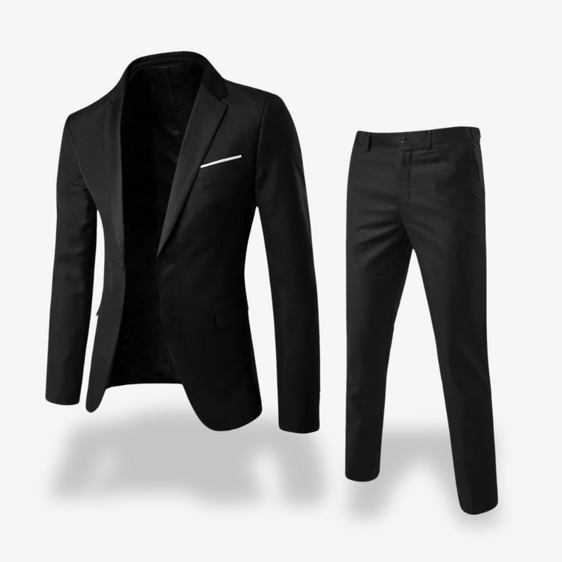 Zweiteiliger formeller Anzug für Herren | Klassisches Business- und Hochzeitsoutfit